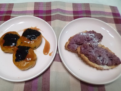 ふるさとおやつ～沖縄紅芋タルト＆北海道かぼちゃ餅～