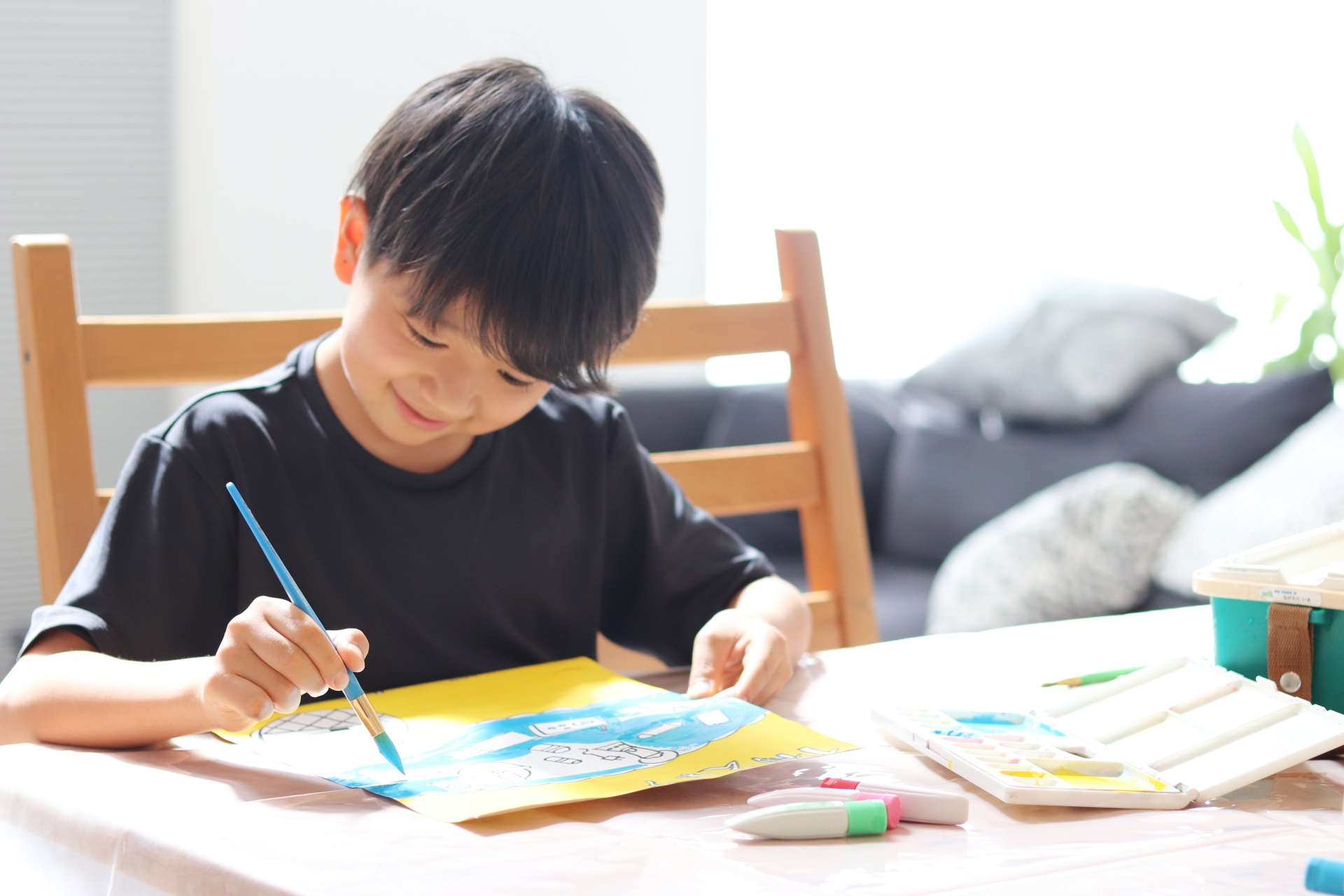 夏休み 子どもポスター教室・低学年②